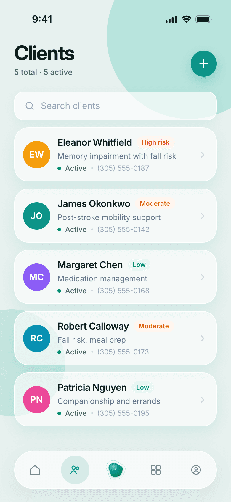 PalmCare AI clients list